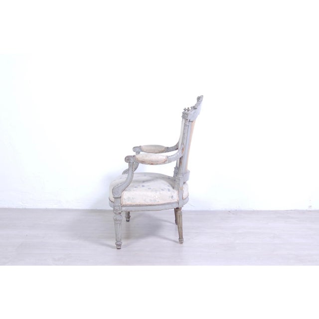 Louis XVI Style Armchair For Sale - Image 6 of 18