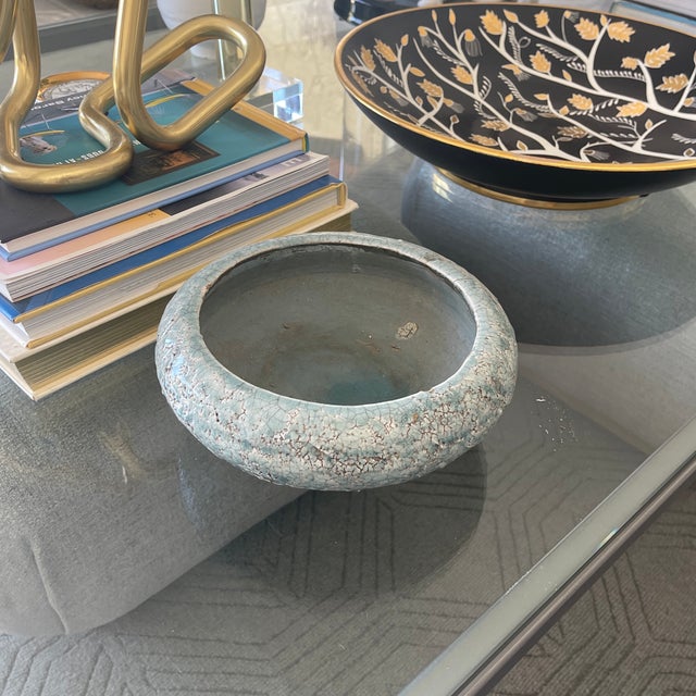 Artist Pottery Bowl, Light Blue For Sale In Palm Springs - Image 6 of 6