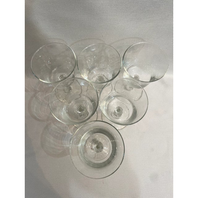 Libbey Glass Co. 1974 Libbey Glass Liberty Bell Eagle Stem Wine Glasses - a Set of 6 For Sale - Image 4 of 7