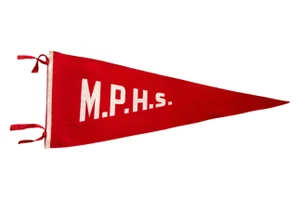 MPHS Vintage Felt Flag
