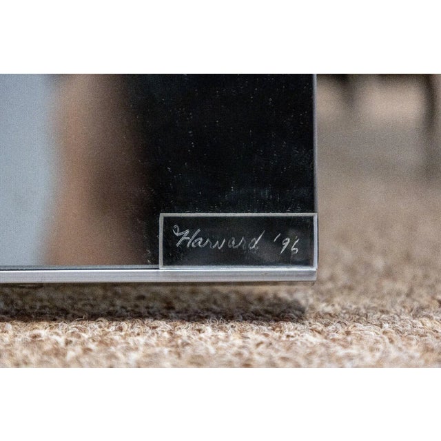 1980s Harvard Reflections Fantasy Cityscape Contemporary Sculptural Mirror Art For Sale - Image 10 of 10