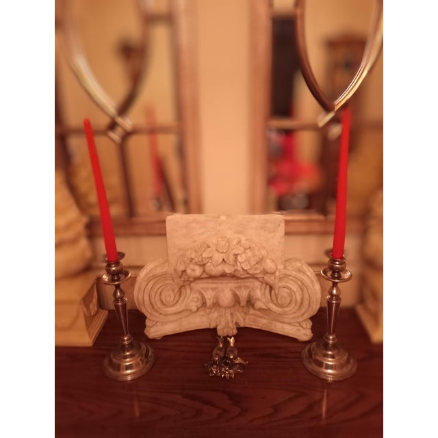 Vintage Silver-Plated Candlestick Holders- Set of 2 For Sale - Image 11 of 11
