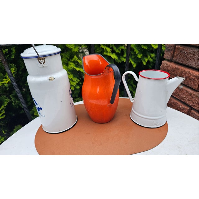 Mid-Century Industrial Jugs, Set of 3 For Sale - Image 4 of 5