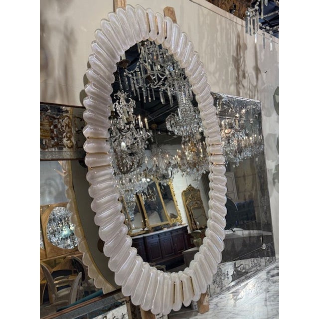 Modern Murano Bubble Mirror For Sale - Image 3 of 5