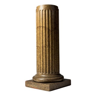 French Faux Marble Column For Sale