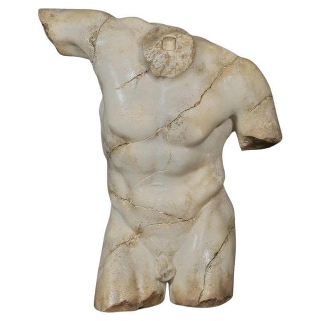 Bust of a Warrior in the Roman Style, 20th Century, Composite Material For Sale - Image 6 of 6