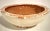 Large Vintage Glazed Ceramic Bowl in Cream and Salmon For Sale In Greenville, SC - Image 6 of 12