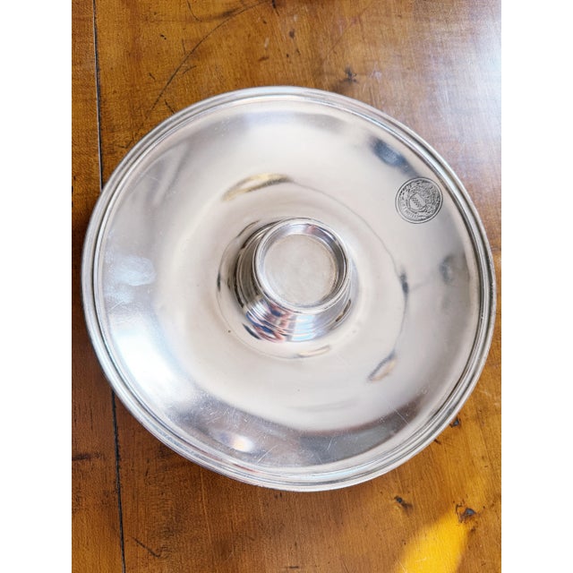 Metal Vintage Silver Plated Serving Dish From the Clift Hotel San Francisco For Sale - Image 7 of 7