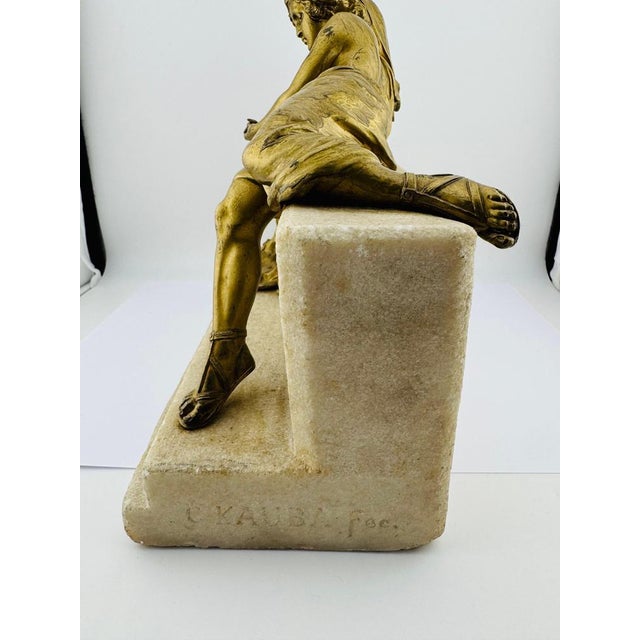 Brown Carl Kauba, 1890s, Bronze on Marble For Sale - Image 8 of 18