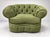 Textile 1970s Oversized Chesterfield Style Tub Chair For Sale - Image 7 of 7