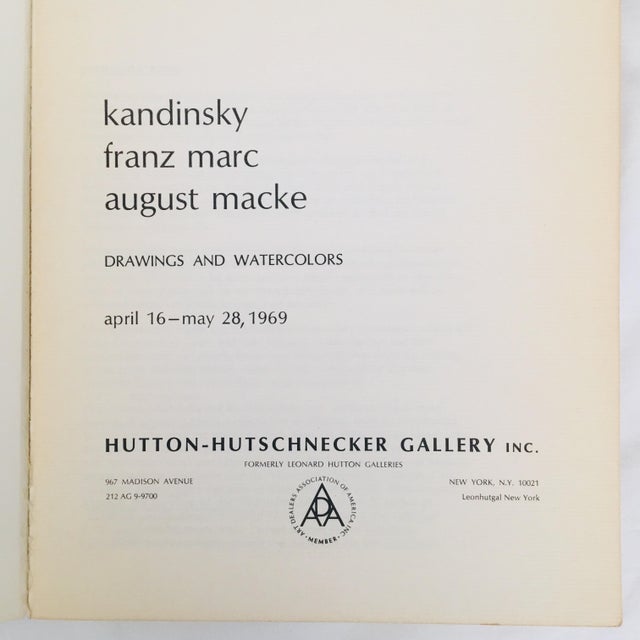 1969 HuttonHutschnecker Gallery New York Art Catalog Chairish