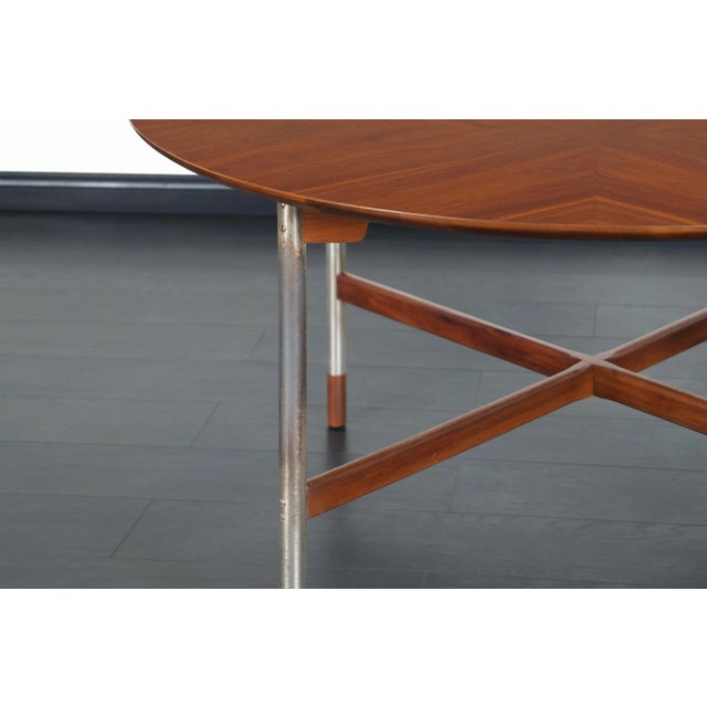 Mid-Century Modern Starburst Walnut Table by Jack Cartwright for Founders, 1960s For Sale - Image 12 of 12