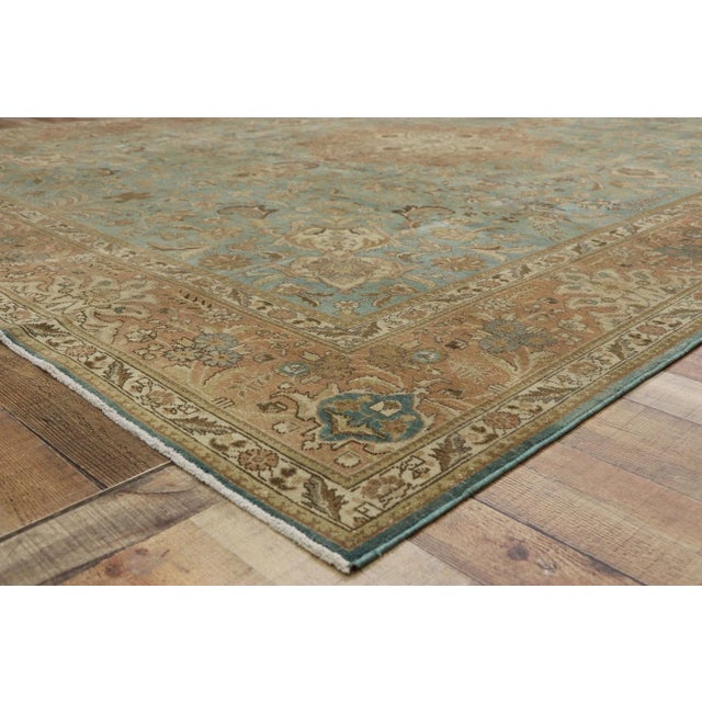 Early 20th Century Antique Persian Tabriz Rug - 09'09 X 12'07 For Sale - Image 5 of 9