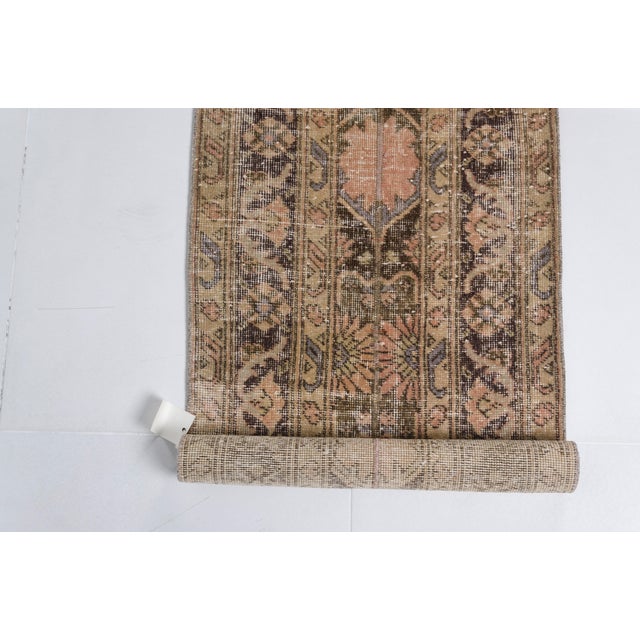 Mid 20th Century Handknotted Oushak Runner Rug For Sale - Image 6 of 10