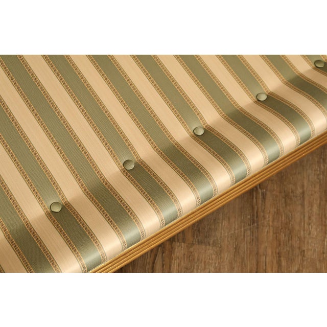 Quality Empire Style Swan Carved Giltwood Upholstered Bench For Sale - Image 11 of 18