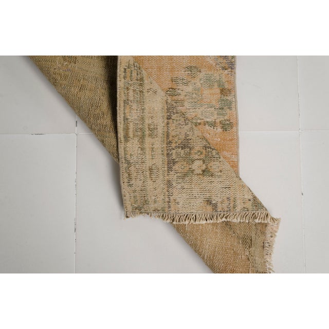 Turkish Mid 20th Century Oushak Anatolian Runner Rug For Sale - Image 3 of 10