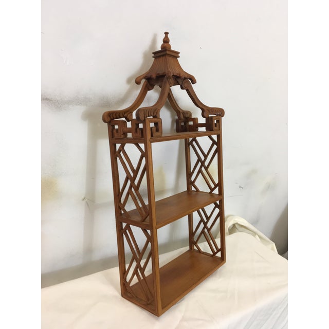 Pagoda Shaped Chinoiserie Wall Shelf Chairish