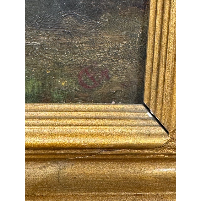 Oil on Canvas Cottage by the Stream For Sale In Nashville - Image 6 of 6