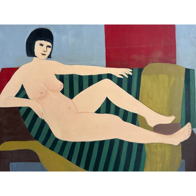 Original 30.5 x 36 oil on stretched linen canvas signed on reverse unframed..