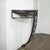 Art Deco Demilune Wrought-Iron Spiral & Noir St Laurent Marble Console Table For Sale - Image 13 of 17