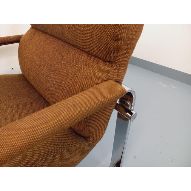 Vintage Eero Aarnio Armchairs for Framac in Fabric and Chrome from the 1960s and 70s by Eero Aarnio, 1970s, Set of 2 For Sale - Image 10 of 18