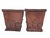 Tuscan Pair of Grand Tuscan Style Terracotta-Toned Cast Stone Planters For Sale - Image 3 of 12
