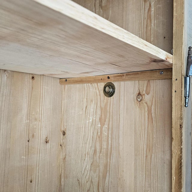 Antique English Pine Single Door Cupboard For Sale - Image 9 of 15