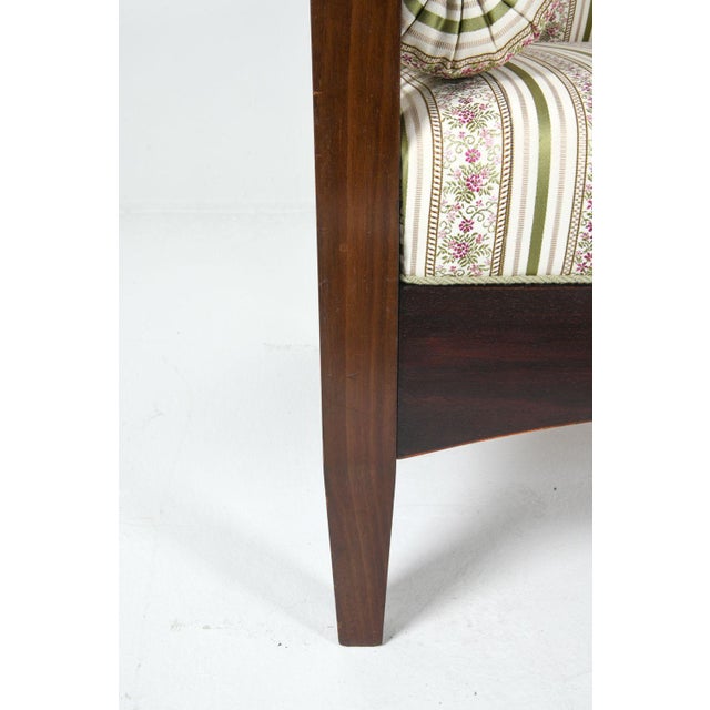 Swedish Empire Sofa Late 19th C Finely Upholstered W Inlay For Sale In New York - Image 6 of 9
