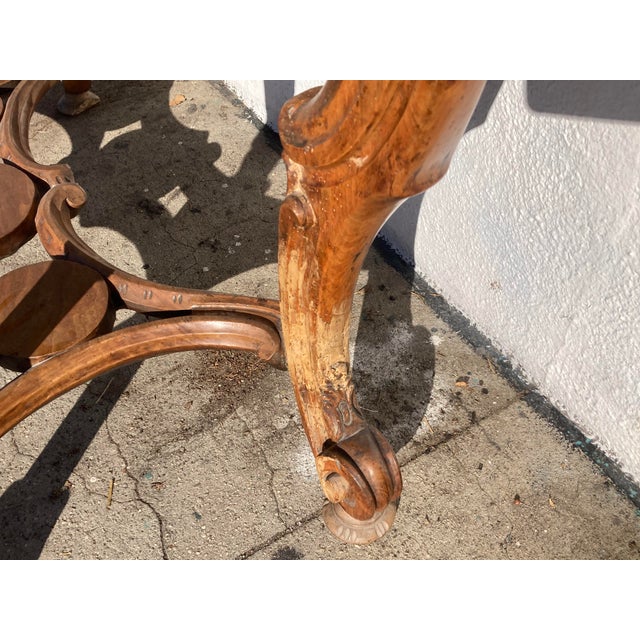 Italian 18th Century Regency Console With Green Marble Top For Sale - Image 10 of 12