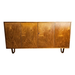 Birch Series DB02 Lowboard Sideboard with Loop Legs by Cees Braakman for Pastoe, 1950s For Sale