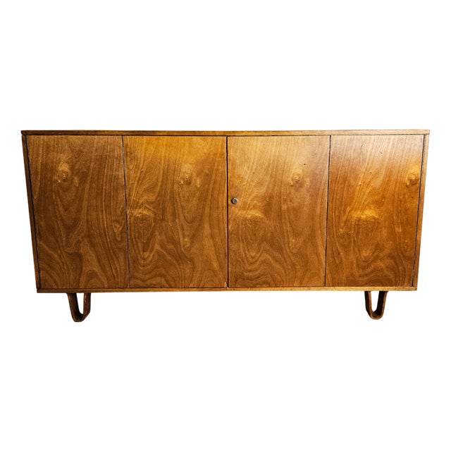 Birch Series DB02 Lowboard Sideboard with Loop Legs by Cees Braakman for Pastoe, 1950s For Sale