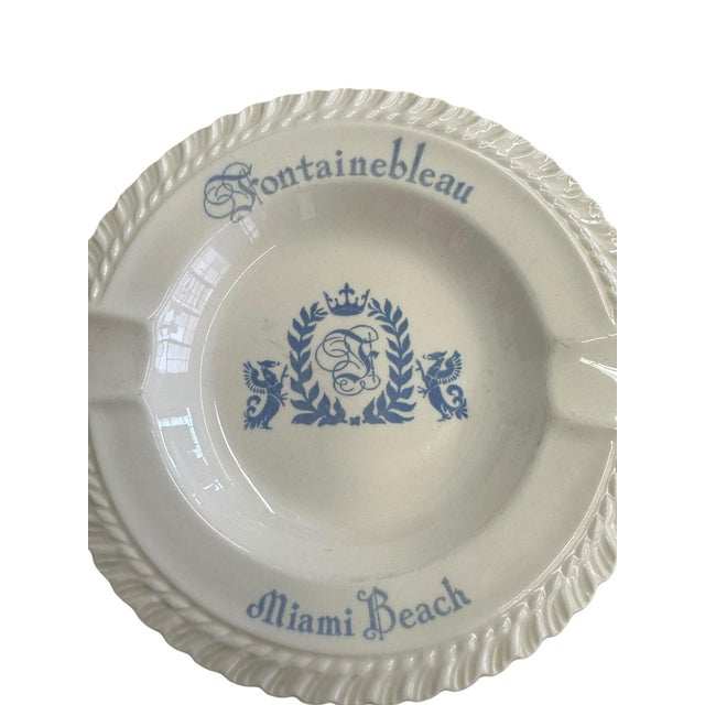 Ceramic Vintage 1950s–1960s Fontainebleau Miami Beach Ashtray For Sale - Image 7 of 7