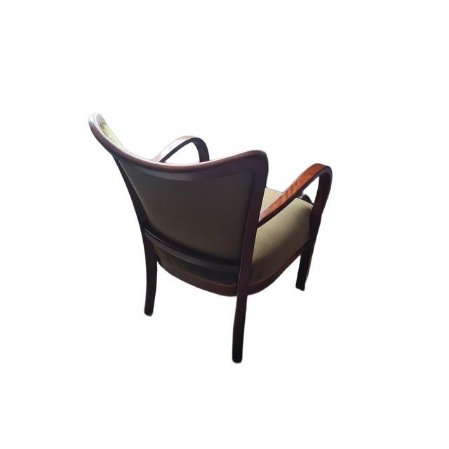 Polish Art Deco Beech Armchair, 1930s For Sale - Image 6 of 11