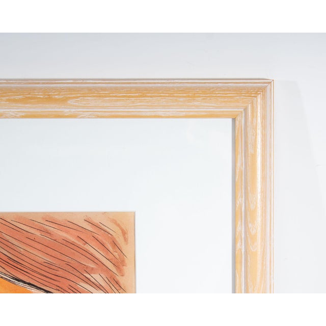 Paper 1970 Watercolor and Ink Portrait of a Woman by Harry Hilson For Sale - Image 7 of 8