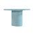 Wood Elora Blue Lacquer Round Dining Table For Sale - Image 7 of 10