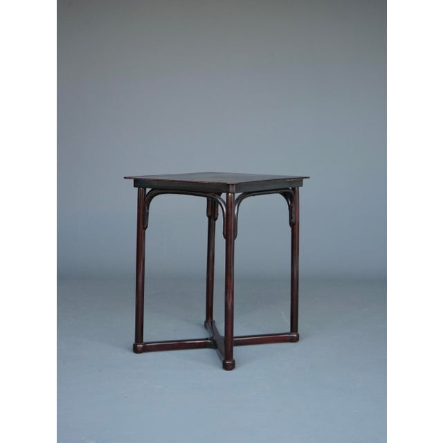 Small Art Nouveau Side Table in Beech from Jacob & Josef Kohn, 1890s For Sale - Image 4 of 13