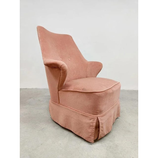 Vintage Soft Pink Lounge Chair by Theo Ruth for Artifort, 1950s For Sale - Image 6 of 6
