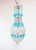 Blue French Ceiling Light with Blue Crystals, 1960s For Sale - Image 8 of 8