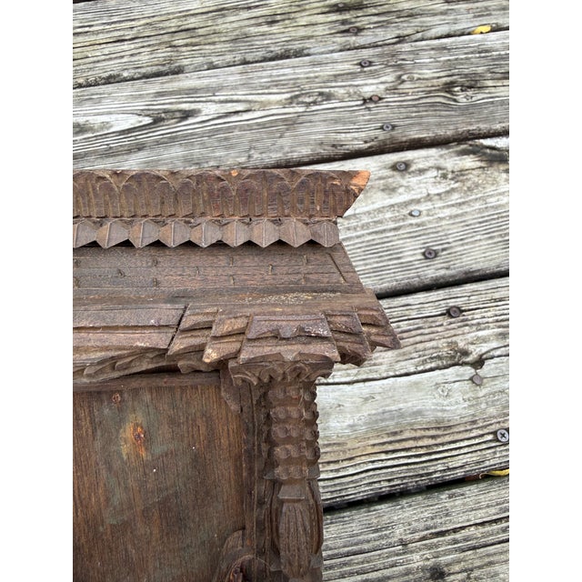 Carved Tibetan Nepal Ankhi Jhyal Wood Frame For Sale - Image 9 of 9