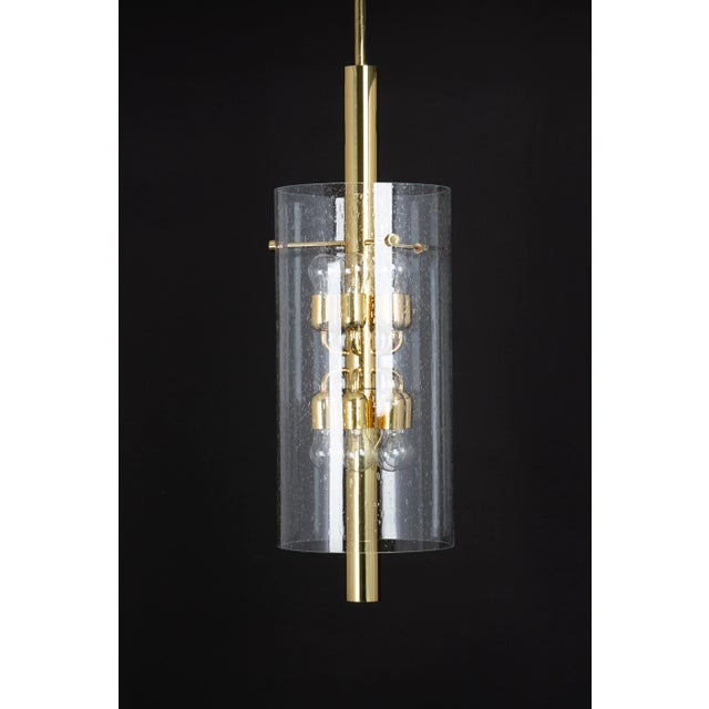 Brass Pendant with Glass Shade from Limburg, 1960s For Sale - Image 9 of 13