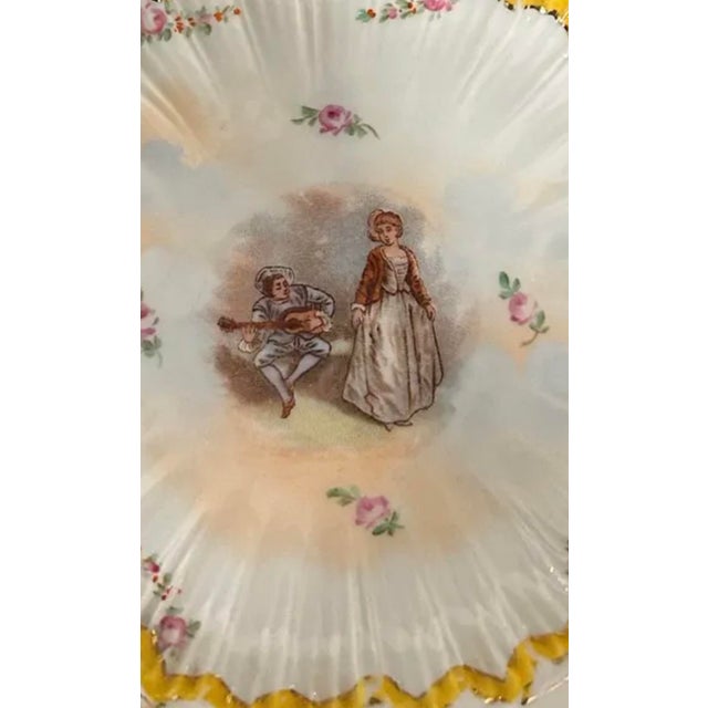 Late 19th Century German Porcelain Plate Produced by the Erdmann Schlegelmilch Porcelain Factory in Suhl For Sale - Image 4 of 4