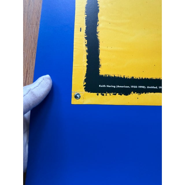 This vintage 1993 German-printed poster features Keith Haring’s Untitled (1981), carrying the official copyright of The...