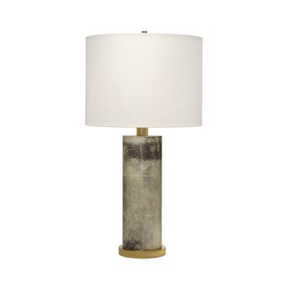 Rivet Table Lamp, Grey Vellum For Sale