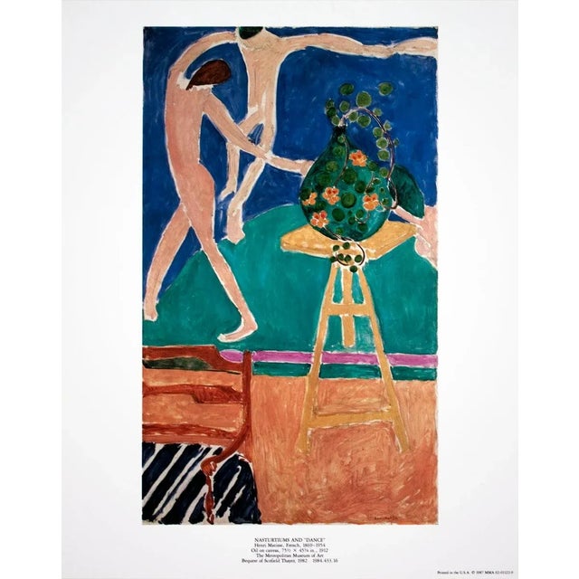Impressionist 1987 Henri Matisse 'Nasturtiums and "Dance"' Impressionism Multicolor Offset Lithograph For Sale - Image 3 of 3