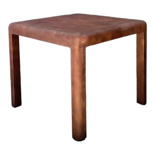 Vintage Karl Springer Ostrich Game Table For Sale