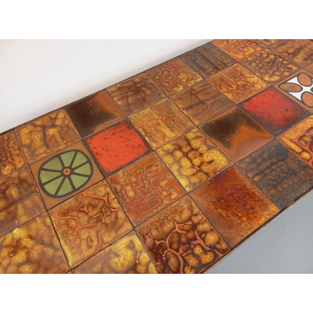 Vintage Rectangular Coffee Table in Steel and Ceramic, 1960s For Sale - Image 10 of 16