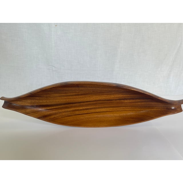Mid 20th Century 1960's Sculptural Monkey Pod Wood Serving Tray / Centrepiece Set - Set of 4 For Sale - Image 5 of 11