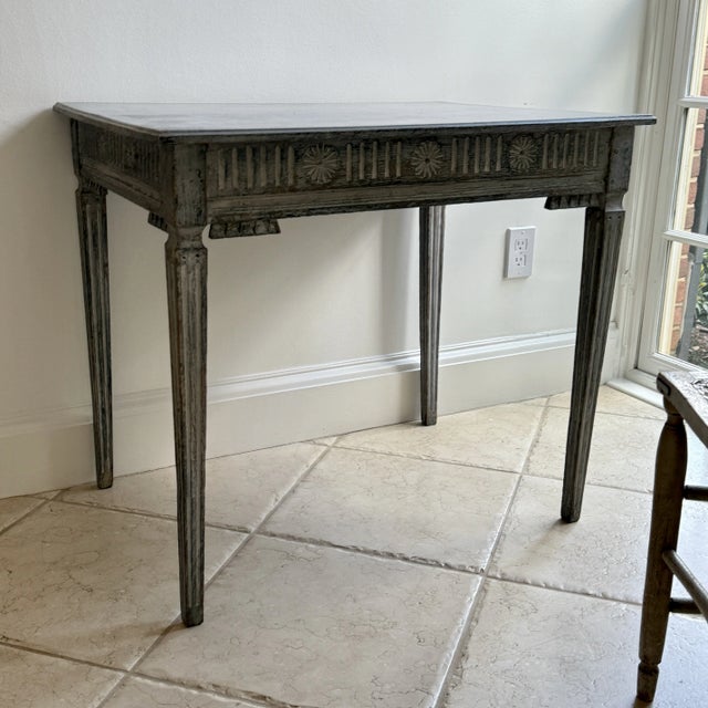 Antique Gustavian Small Writing Desk So much charm and age in such a nicely scaled size. Use as a small desk or as an...