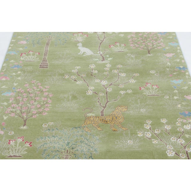 This 4x9 runner rug is a premier addition to Rug & Kilim’s Modern Collection—a hand-knotted work of art that seamlessly...