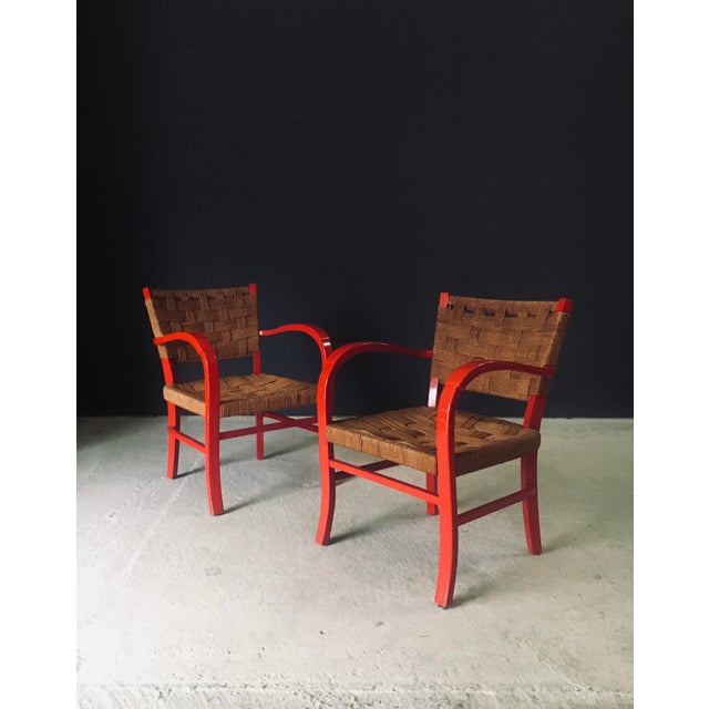 Mediterranean Armchairs, France, 1950s, Set of 2 For Sale - Image 4 of 18